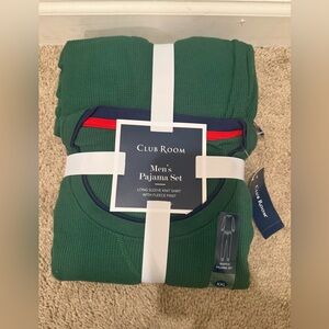 “New” ClubRoom Deep Green Knit Pajama Set sizeXXL